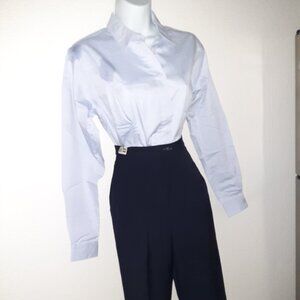 Mint Vintage UAL Shirt * 6 Tall -See Measurement * Stewardess * Flight Attendant